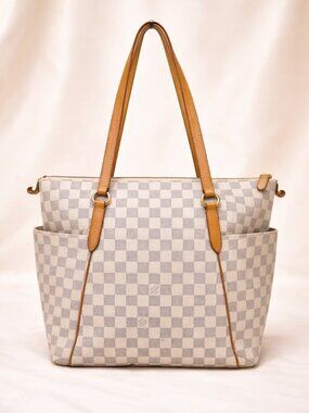 Authentic Louis Vuitton Totally MM Damier Azur Tote Bag